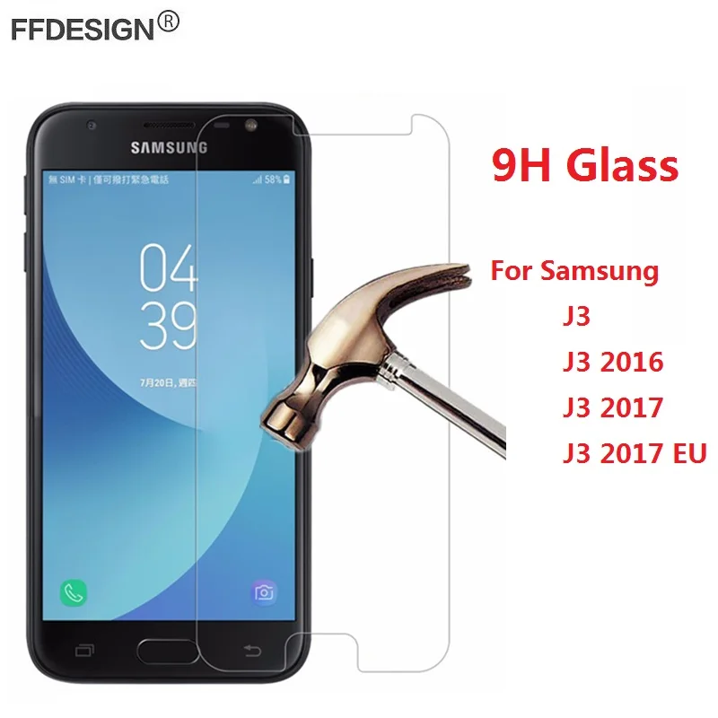 

Защитное стекло для Samsung Galaxy J3 2017, Европейское закаленное стекло для Samsung J3 2016 2017, защитная пленка из фольги