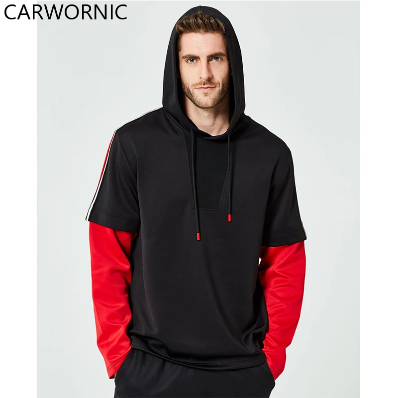 CARWORNIC 2018 Мода Хип-хоп толстовки Для мужчин Повседневное осенний пуловер с