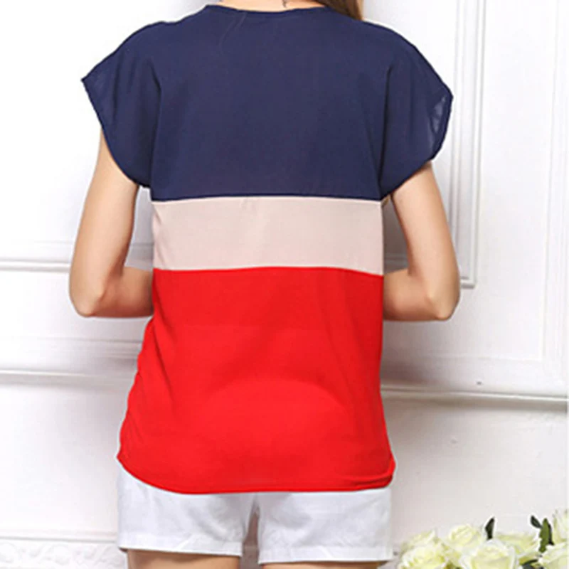 Женские футболки топы летняя рубашка с круглым вырезом и коротким рукавом для