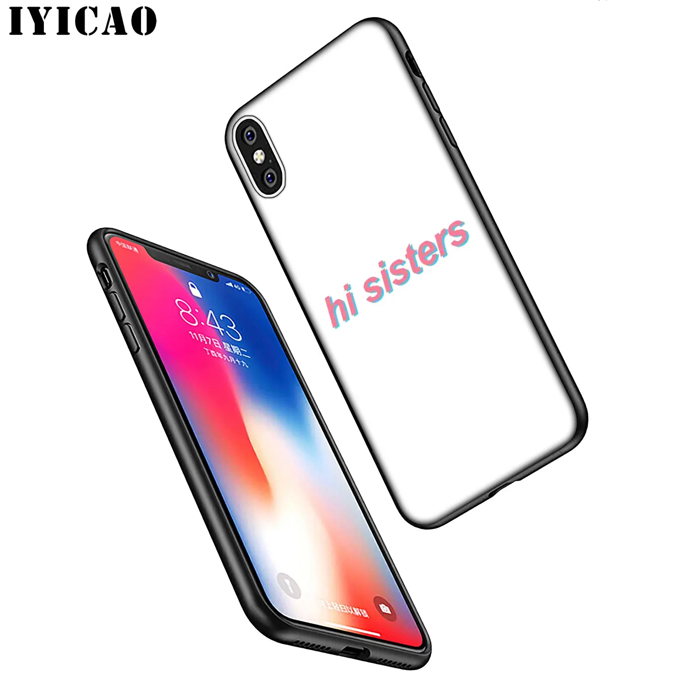 IYICAO James Charles X пустой холщовый Мягкий силиконовый чехол для телефона iPhone XR XS 11 Pro Max 6