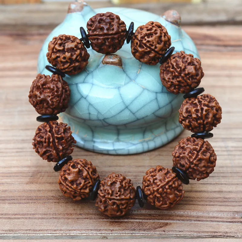 Высококачественные браслеты из натуральных Семян Бодхи King Kong модные молитвенных