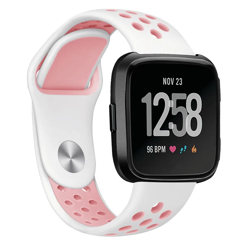 Bemorcabo для Fitbit Versa Bands мягкие спортивные силиконовые сменные дышащие ремешки новых