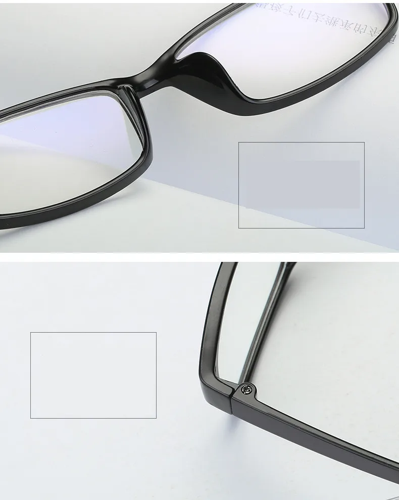 Anti-Blu-Ray Anti-Radiation Finished Glasses-0.5 to-6.0 Men's And Women's Spectacle Frames With Diopter