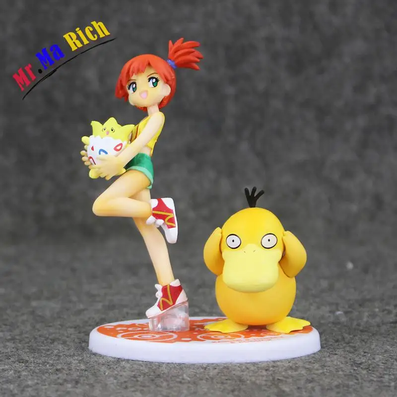 Аниме Figura Misty Psyduck Togepi модель игрушки 12 см Bambola Pvc Per La Raccolta|anime figura|model toyfiguras anime |