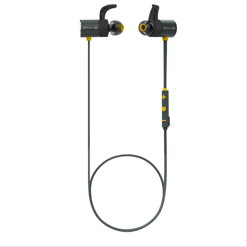 yellow Оригинальные Plextone BX343 беспроводные Bluetooth наушники IPX5 водонепроницаемые портативные Hi-Fi бас стерео высокого класса спортивные с микрофоном гарнитура - Цвет: yellow