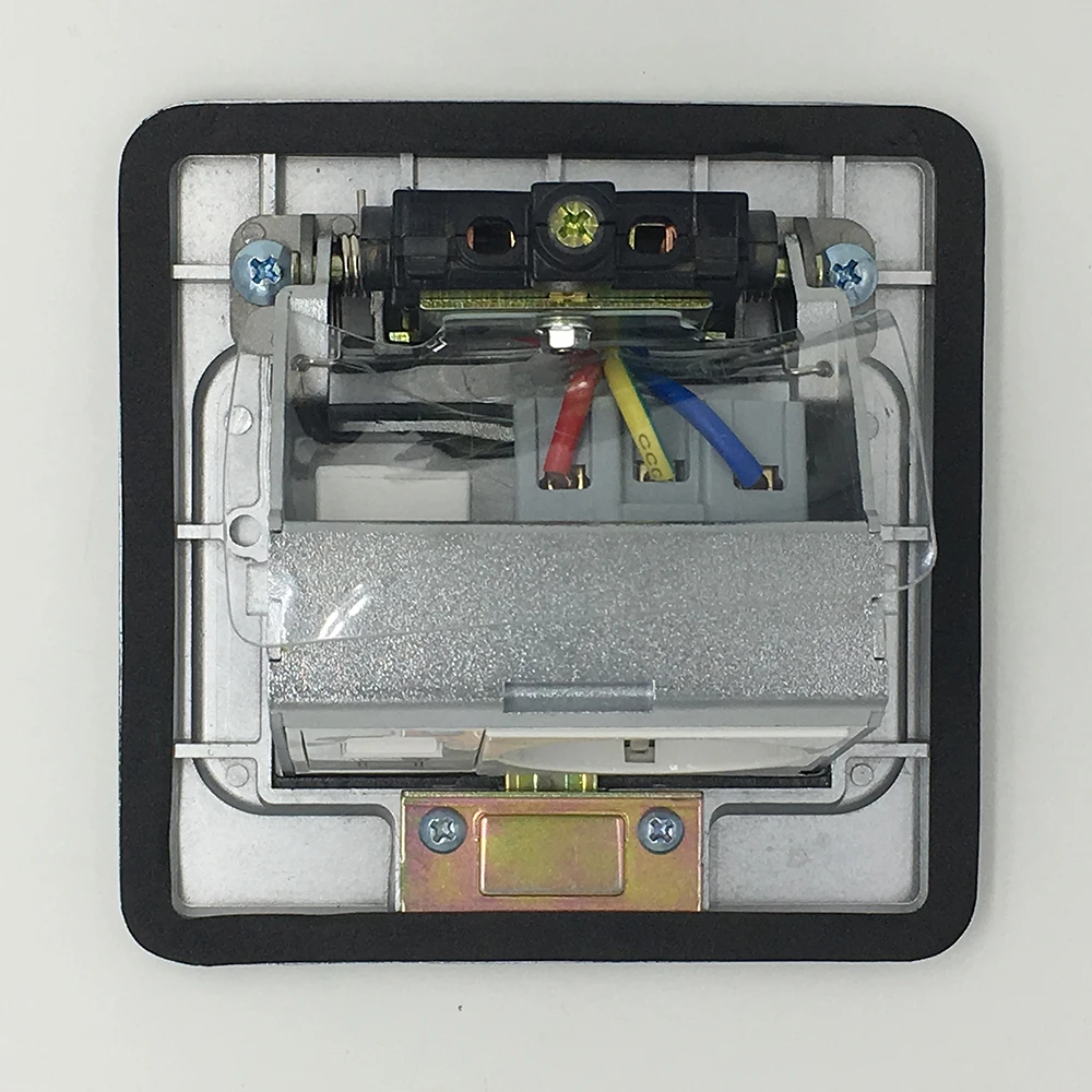 Все серебристый алюминий Панель ЕС Стандартный Мощность Pop Up пол гнездо