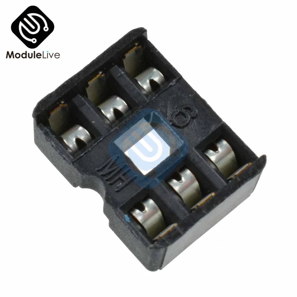 50 шт. 6pin 6 Pin DIP-6 6DIP 6 DIP IC АДАПТЕР гнезд Тип припоя