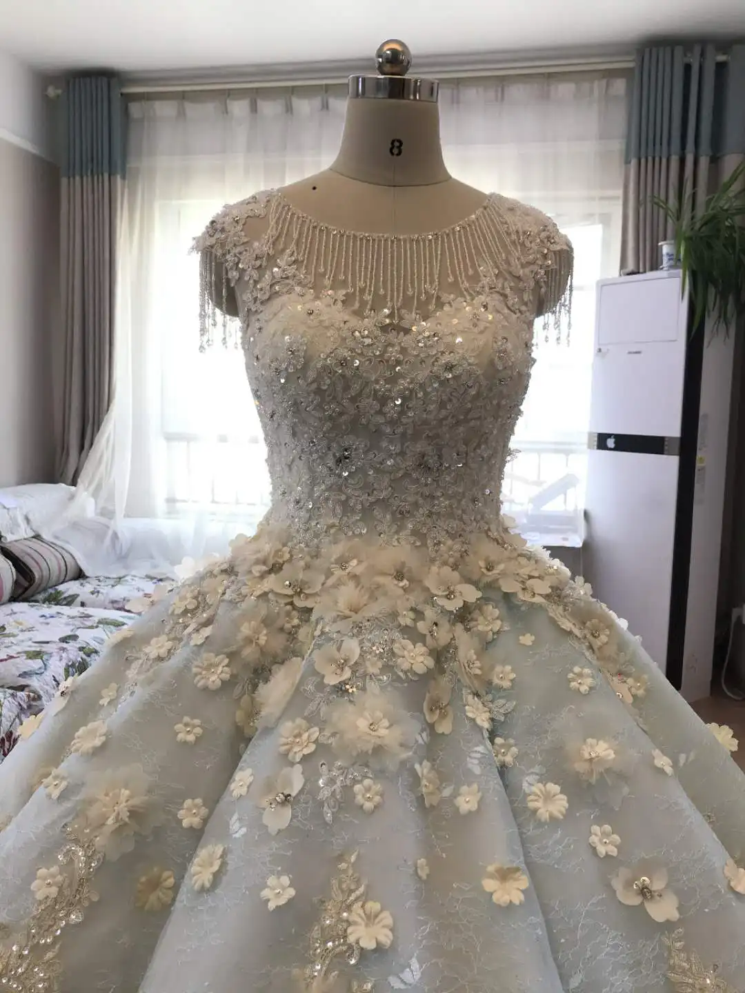 Vestido De Noiva роскошное высококачественное винтажное бальное платье с бусинами