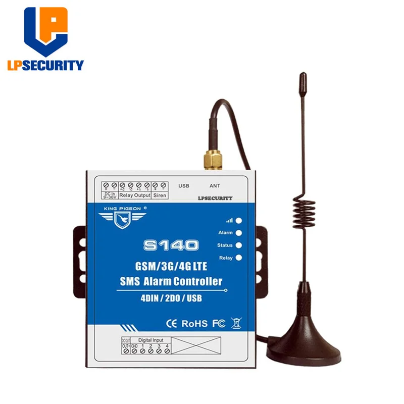 LPSECURITY S140 GSM/3G/4G RTU SMS контроллер сигнализации гидрологический мониторинг