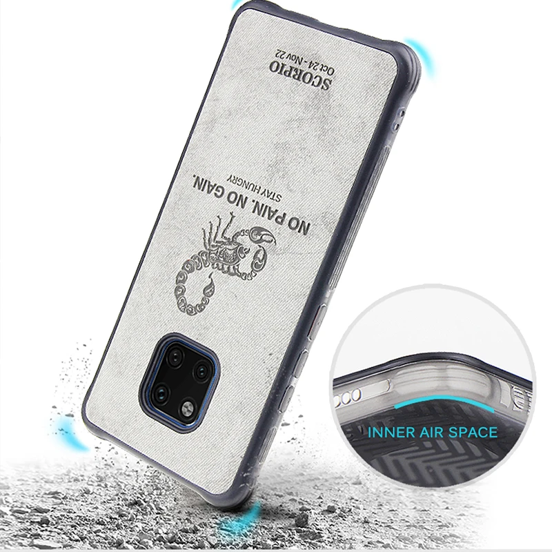 Тканевый чехол Twelve concellations для Huawei P20 Lite Pro Mate 10 20 мягкая прозрачная задняя крышка