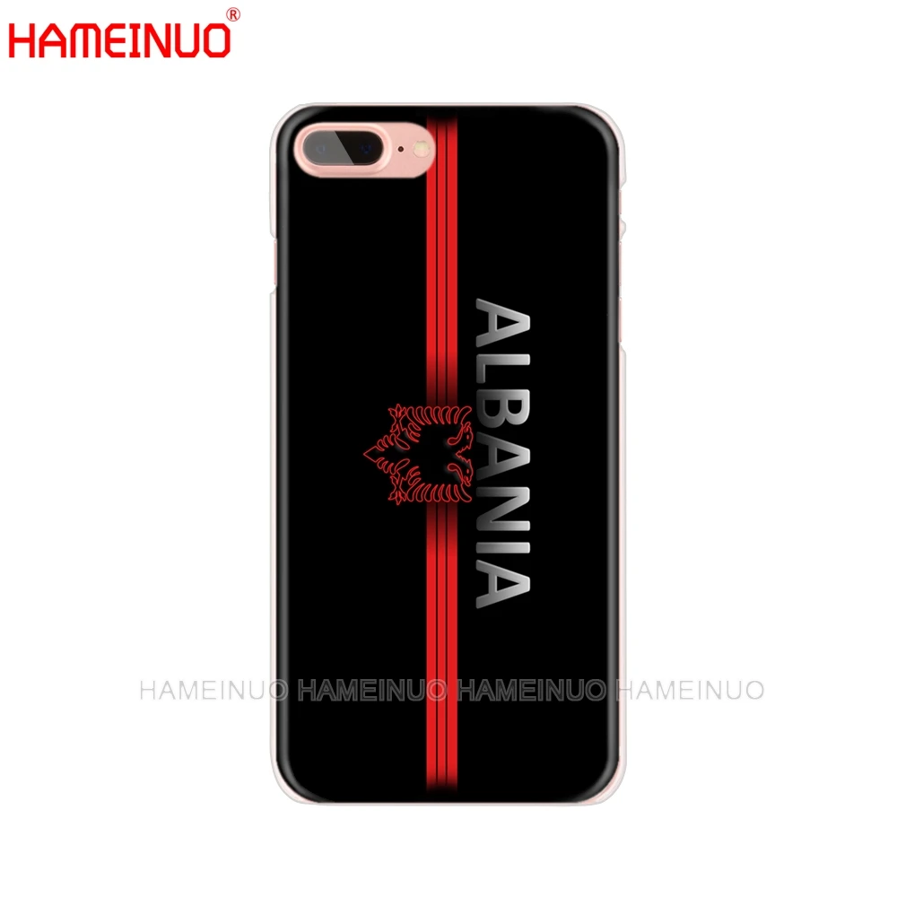 HAMEINUO с албанским флагом сотовый телефон чехол для iphone X 8 7 6 4 4s 5 5s SE 5c 6s