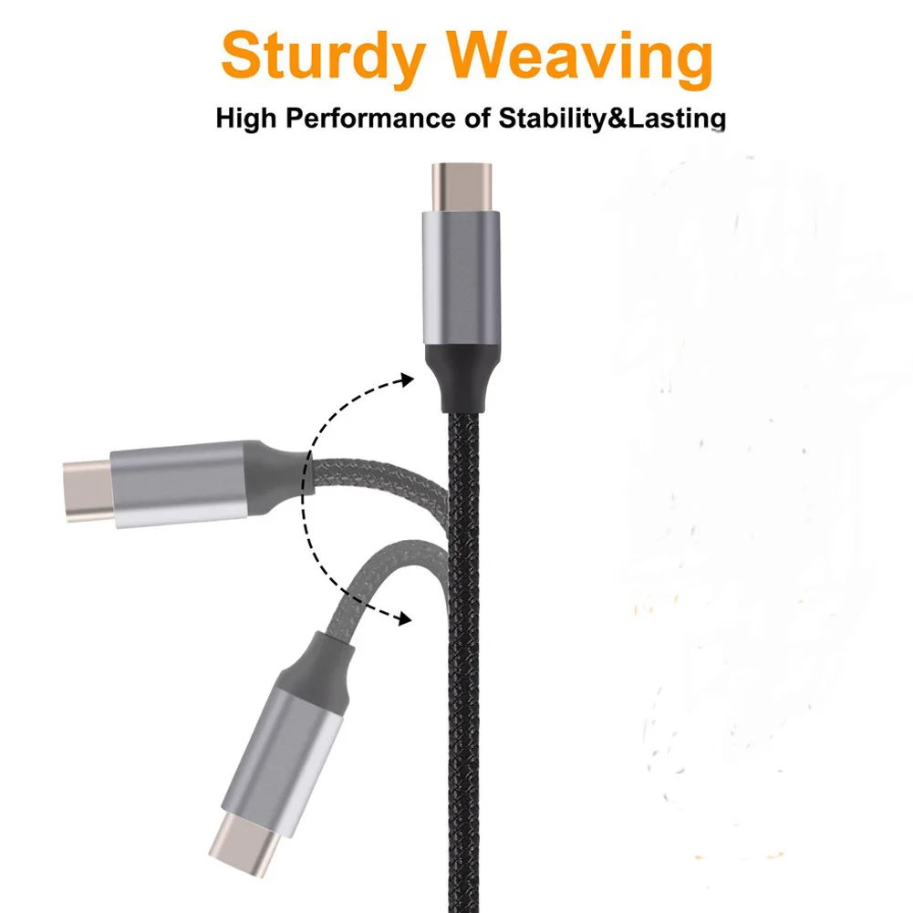 Jetjoy USB C к USB C type C кабель Male to Male 3A PD кабель для быстрой зарядки данных зарядный кабель нейлоновый плетеный провод PD 18 Вт Быстрая зарядка