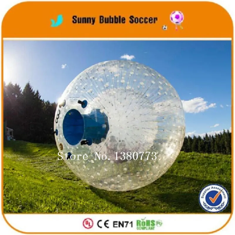Бесплатная доставка 2 5 м катающийся шар для травы или горной Зорбинг воды Зорб по