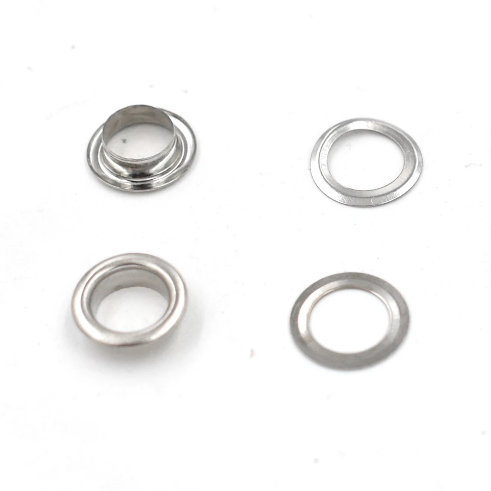 

200 Sets 8 mm Metal hole Eyelets Ventilation Silver Eyelets Canopy Cloth Rope Hole Clothing & Accessories Buckle Silver