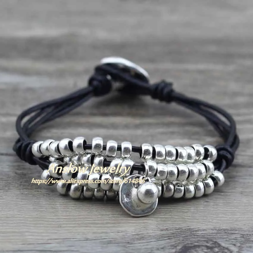 Anslow модные ювелирные изделия оптом дешевая цена Beaden Statement Wrap Strand Бусы Бренд