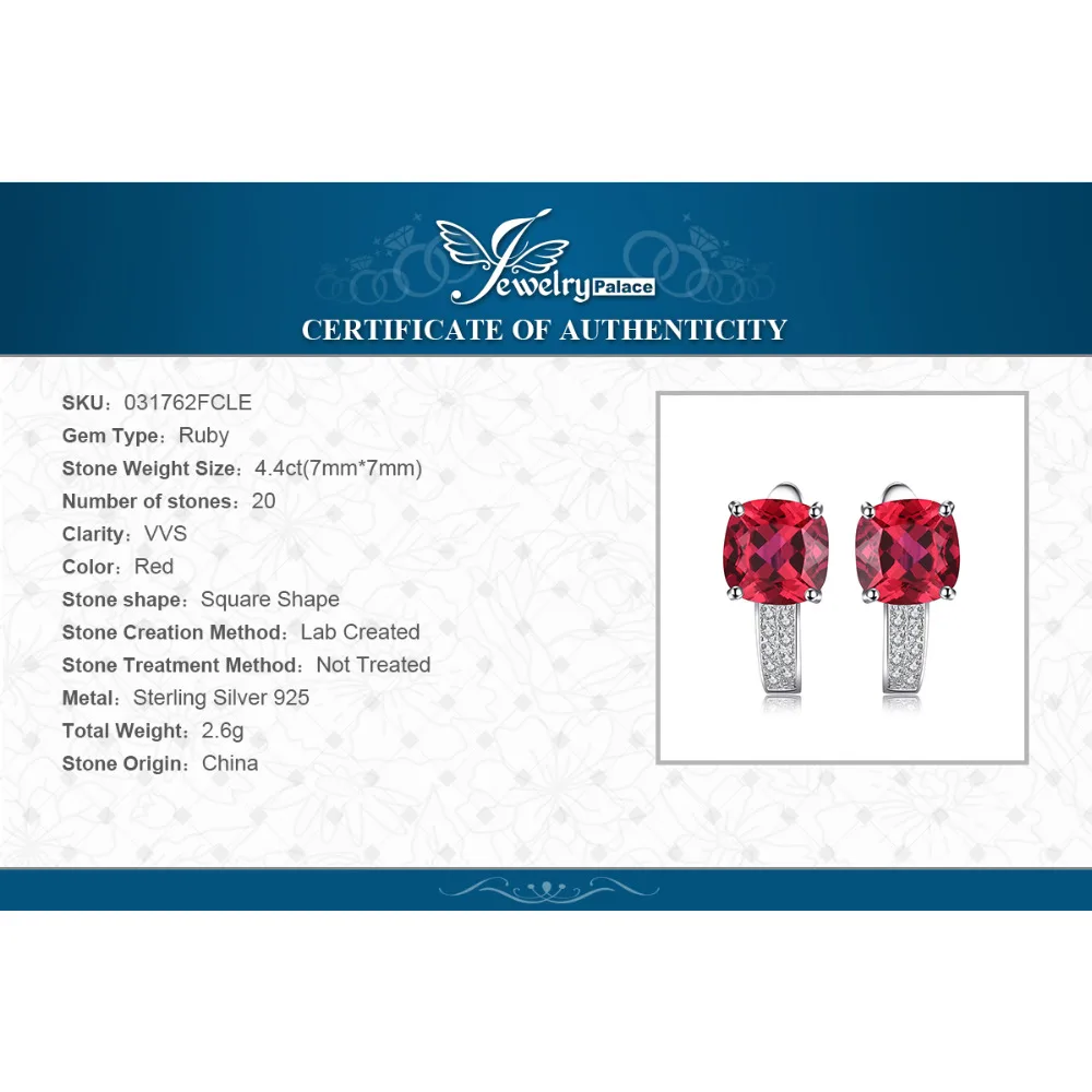 Jewelrypalace 4ct голубиная кровь красный рубин Обручение свадебные твердые 925