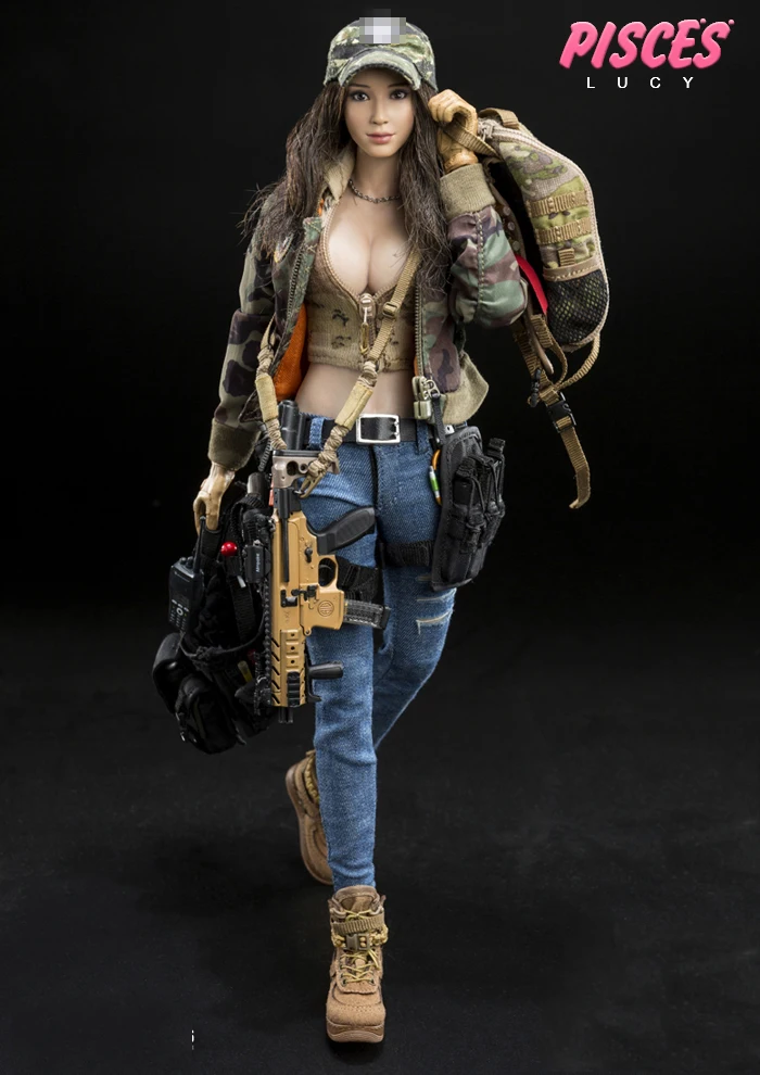 1/6 масштаб DAMTOYS рыбы 1/6 DCG003 NANA DCG0004 LUCY Женская фигурка полный набор для коллекции