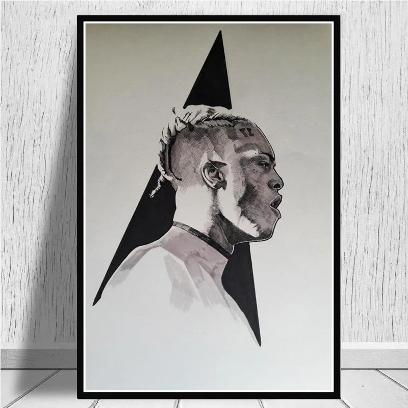 R.I.P XXXTentacion Рэппер музыкальный певец звезда Плакат и принты настенная живопись