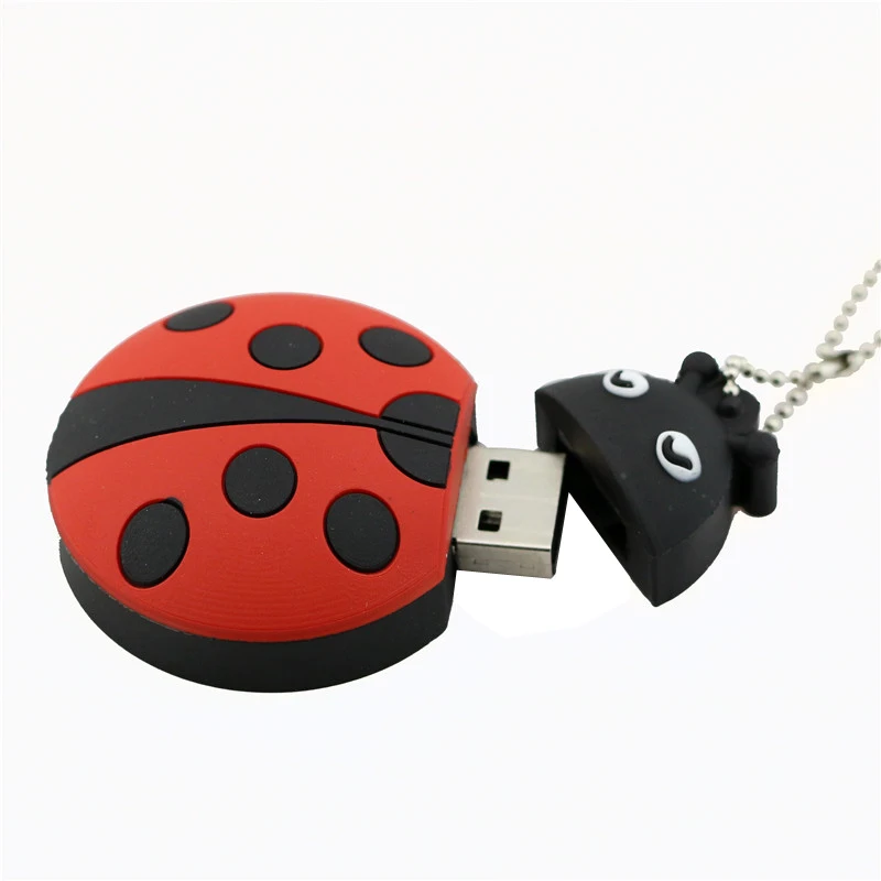 USB флэш накопитель 8 ГБ милые животные божья коровка флэшка 32 16 карта памяти жук