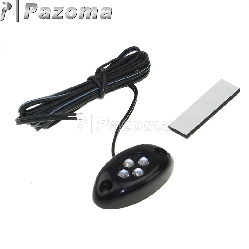PAZOMA 1X черный мигалка сигнала для мотоцикла белый 4 LED задний колышек Yamaha YZF R6S R6 R1 |