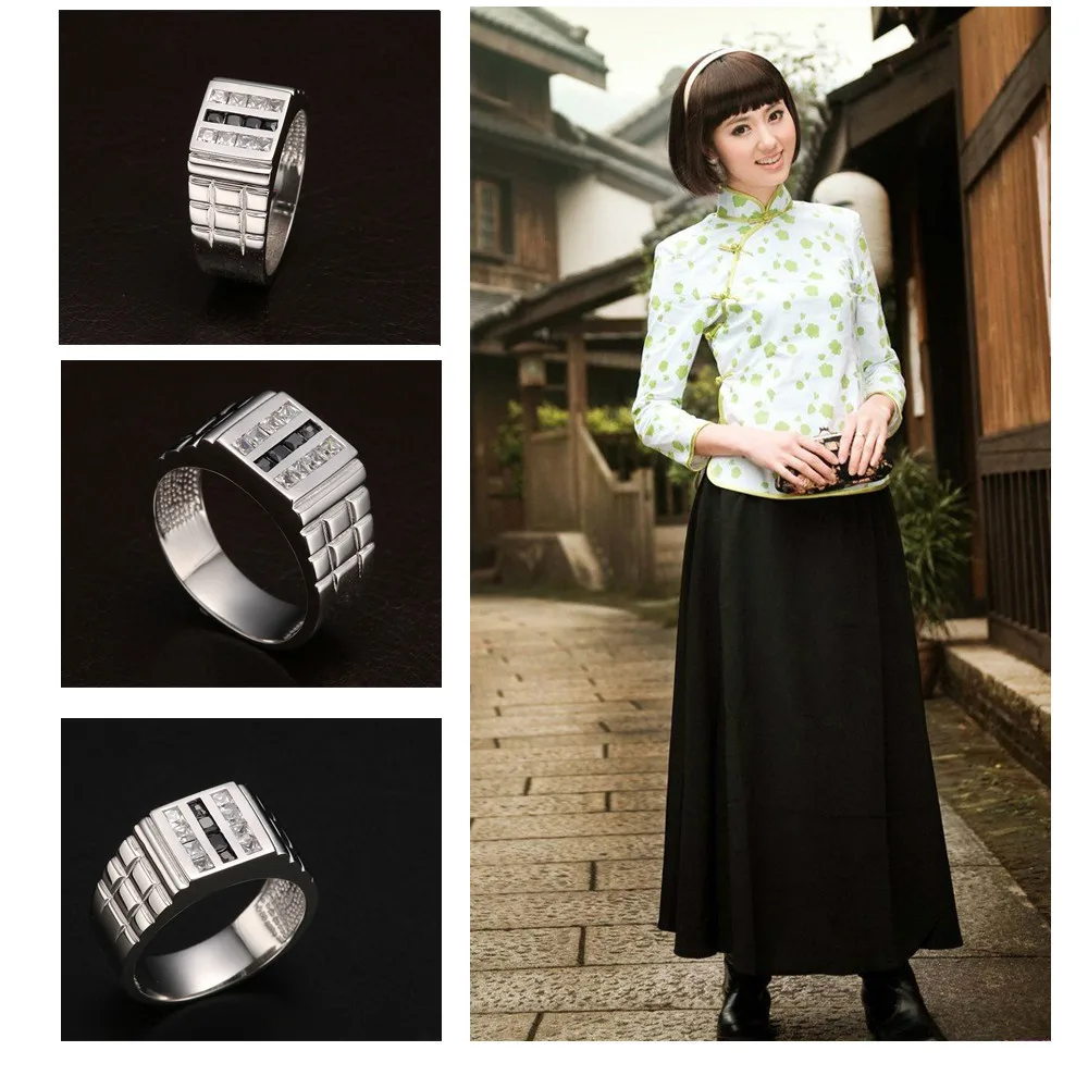 Мужские кольца из стерлингового серебра 925 пробы с золотым наполнителем