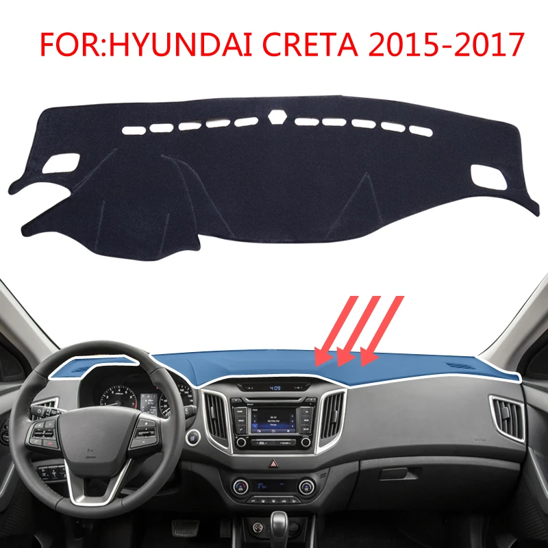 Smabee тире коврик Dashmat черный ковер Обложка для HYUNDAI CRETA IX25