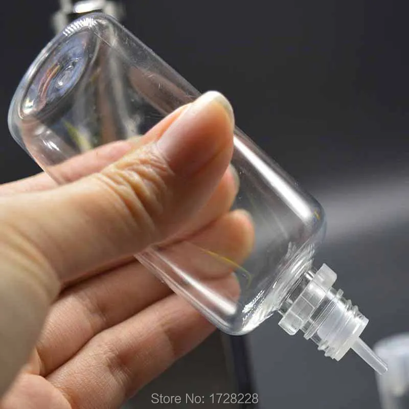 Plastic Liquid Bottle Needle Empty 60ml Soft PET Dropper Bottles with Childproof Cap for E | Красота и здоровье