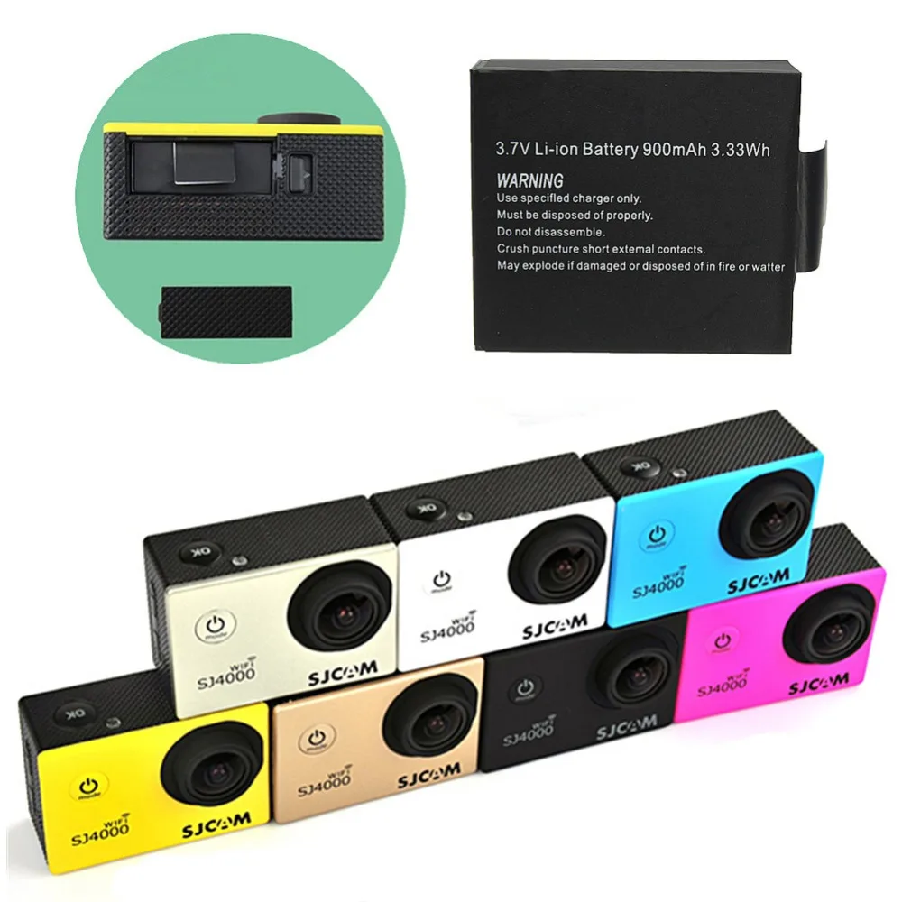 2 шт./компл. 3 7 в 900 мАч перезаряжаемый литий-ионный аккумулятор для спортивной