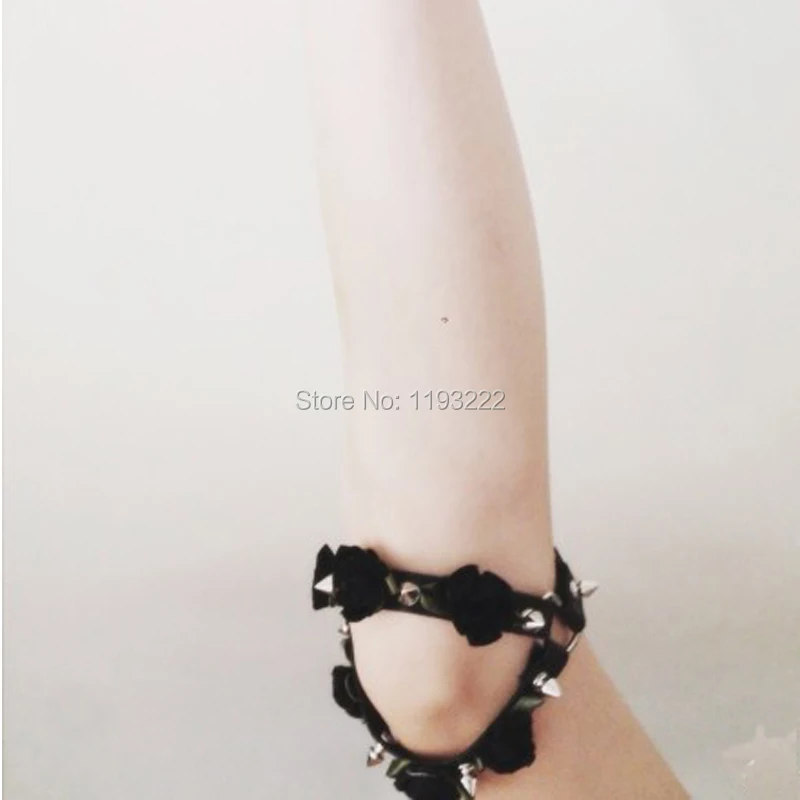 Сексапильная кавайная Подвязка из искусственной кожи ручная работа подвязка для