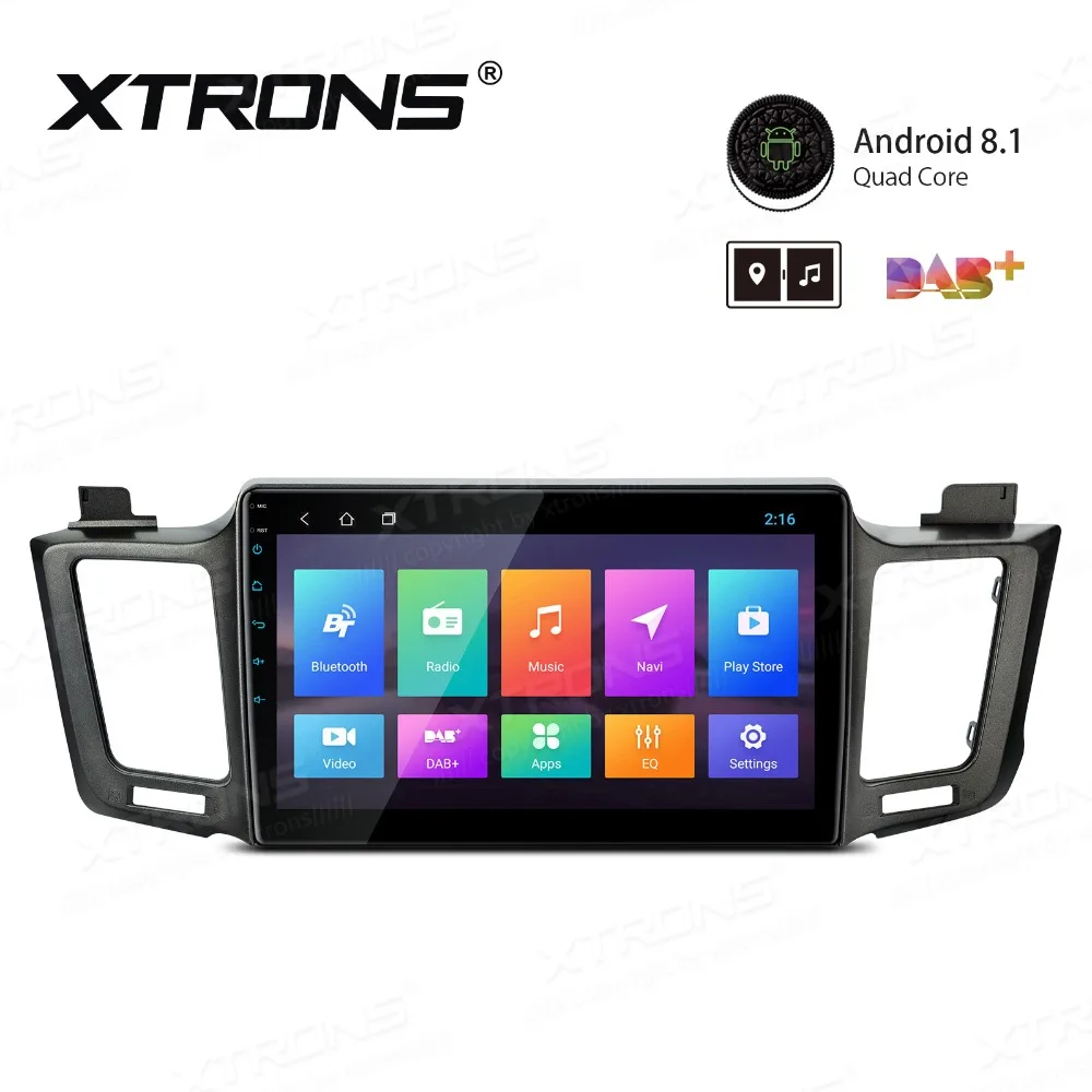 XTRONS 10 1 &quotAndroid 8 Автомобильная Мультимедийная система плеер для Toyota RAV4 2012 2016 gps