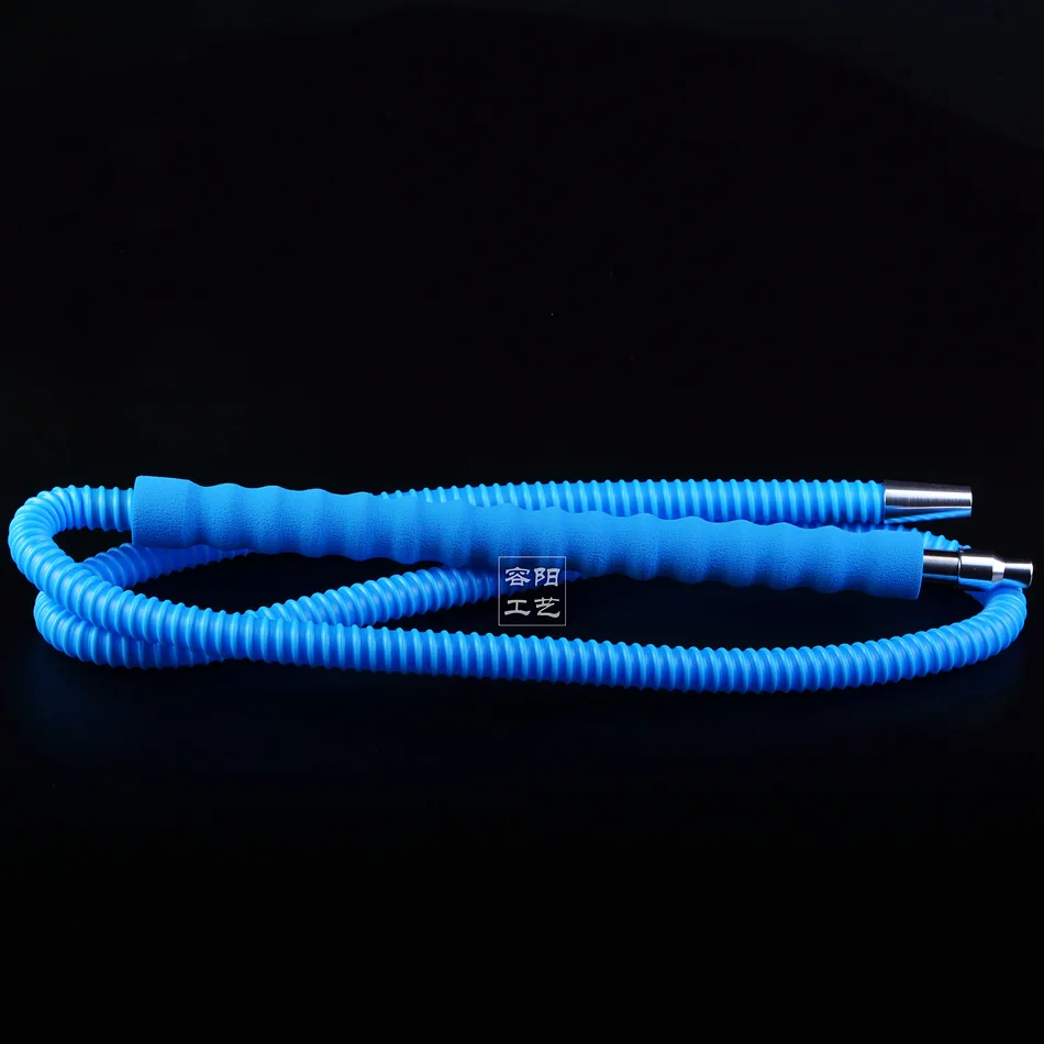 1Pcs Hot Arabian Hookah Hose Plastic High-grade Metal Aluminum Handle Accessories Chicha Pipe Smoking 1.8m Long |