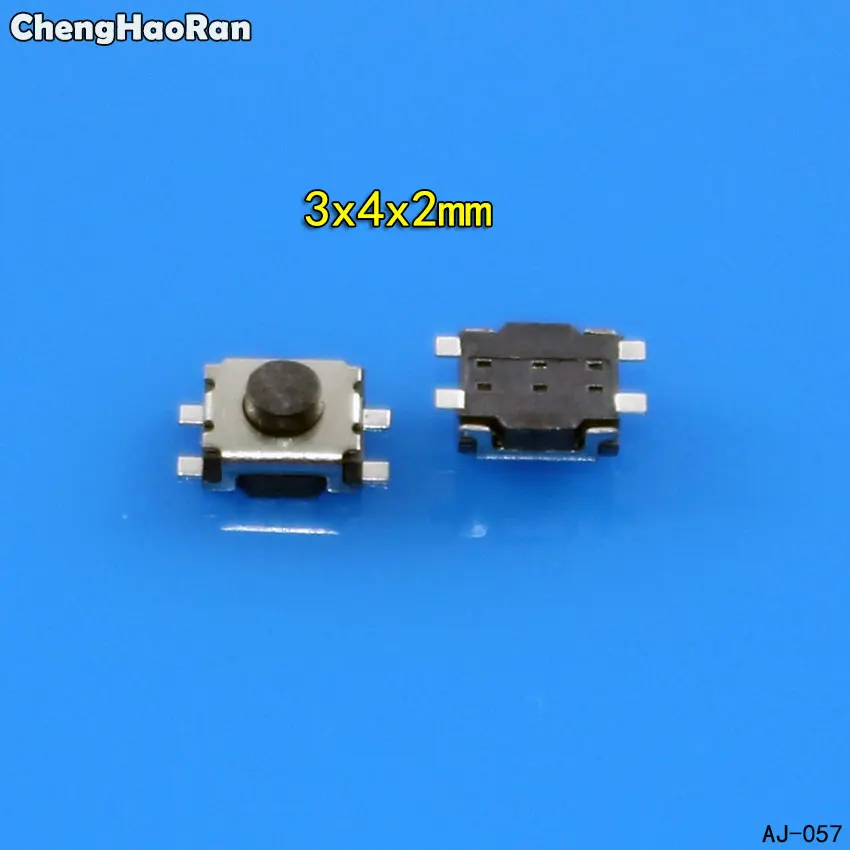 ChengHaoRan 10 шт. 3*4*2/4*2*1 9/4*2*2 5 мм SMD переключатель 4 контактный сенсорный