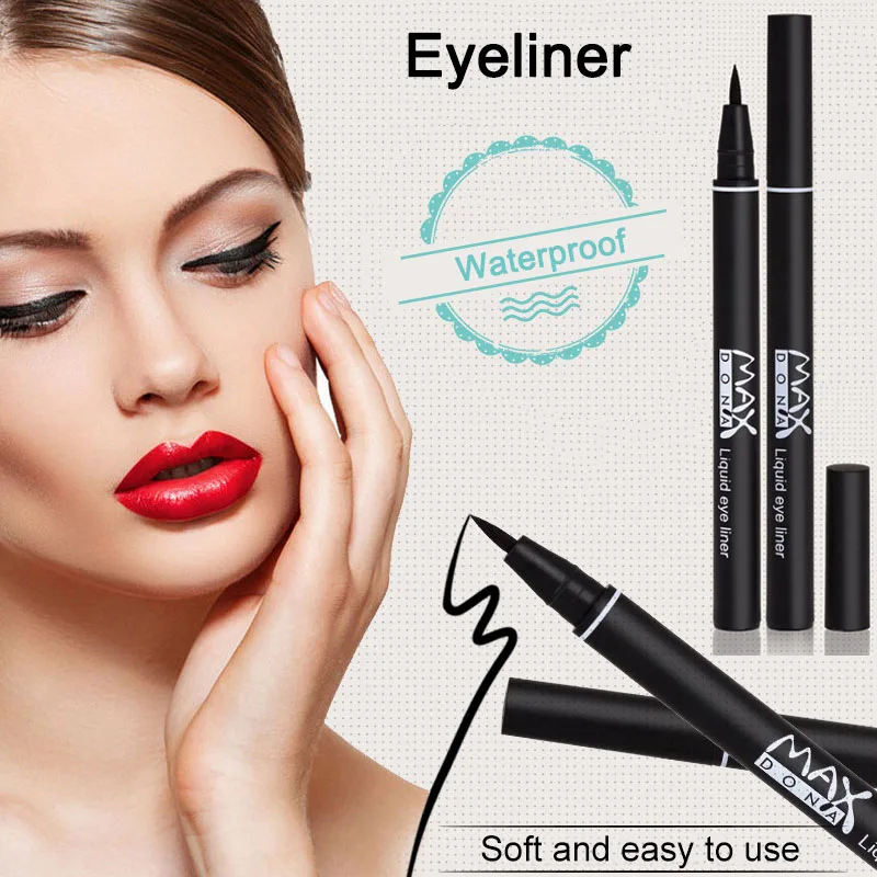 High Quality Beauty Black Waterproof Eyeliner Liquid Eye Liner Pen Pencil Makeup Cosmetic For | Красота и здоровье