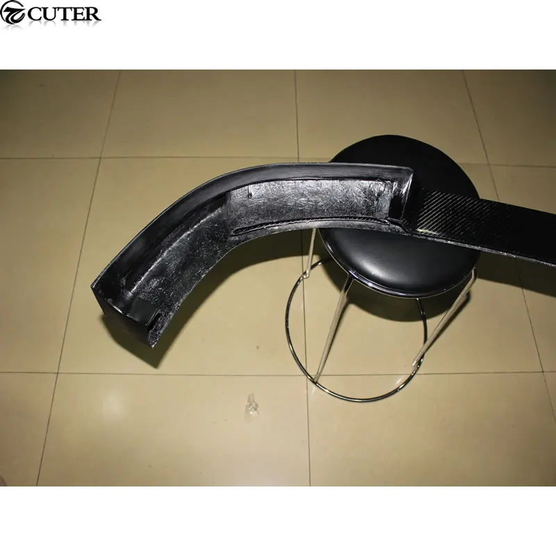 W204 C180 C200 C63 V Стиль углеродного волокна передний бампер спойлер для benz C260 C300 AMG 11