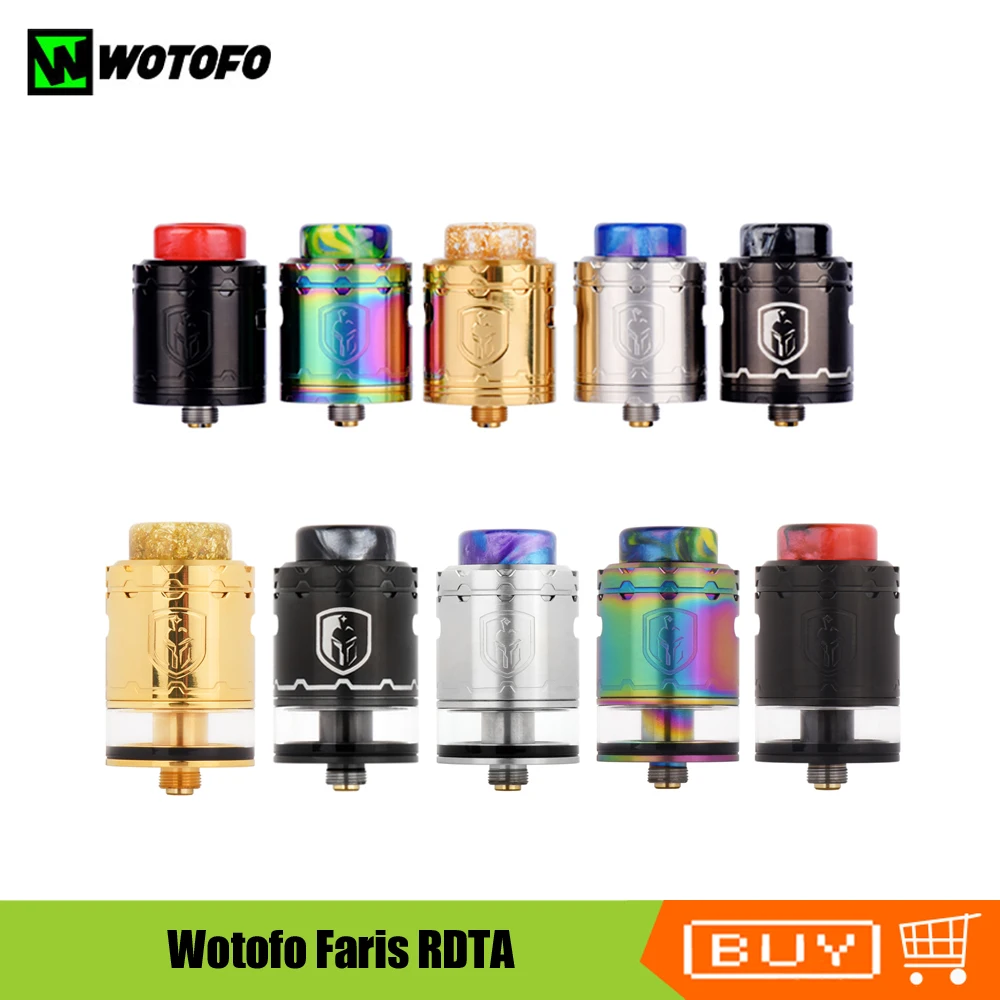 Оригинальный Wotofo Фарис RDTA Tank 24 мм двойной катушкой восстановление капает RDA и 2 в 1