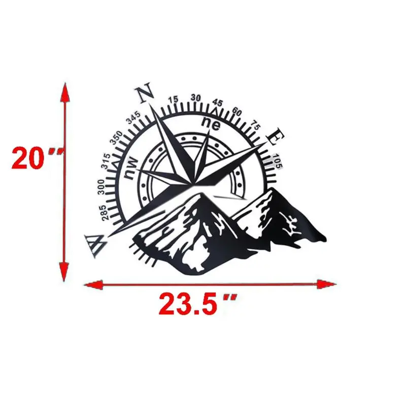 Виниловая наклейка с компасом для бездорожья Навигацией по Розе Аксессуары