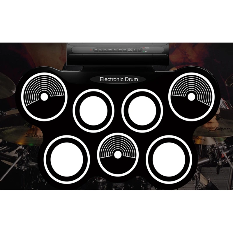 SEWS-портативный джазовый барабан складной цифровой двойной динамик стерео