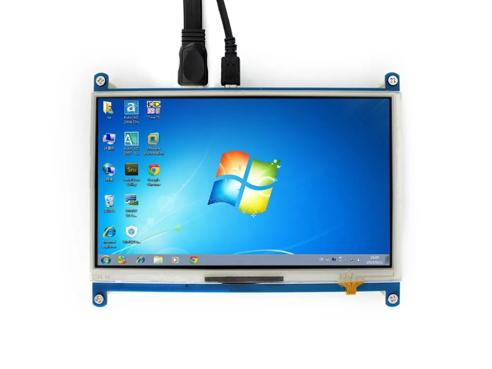 Waveshare 7 &quotHDMI LCD 1024*600 резистивный сенсорный экран IPS для Raspberry Pi HDMI/SPI интерфейс