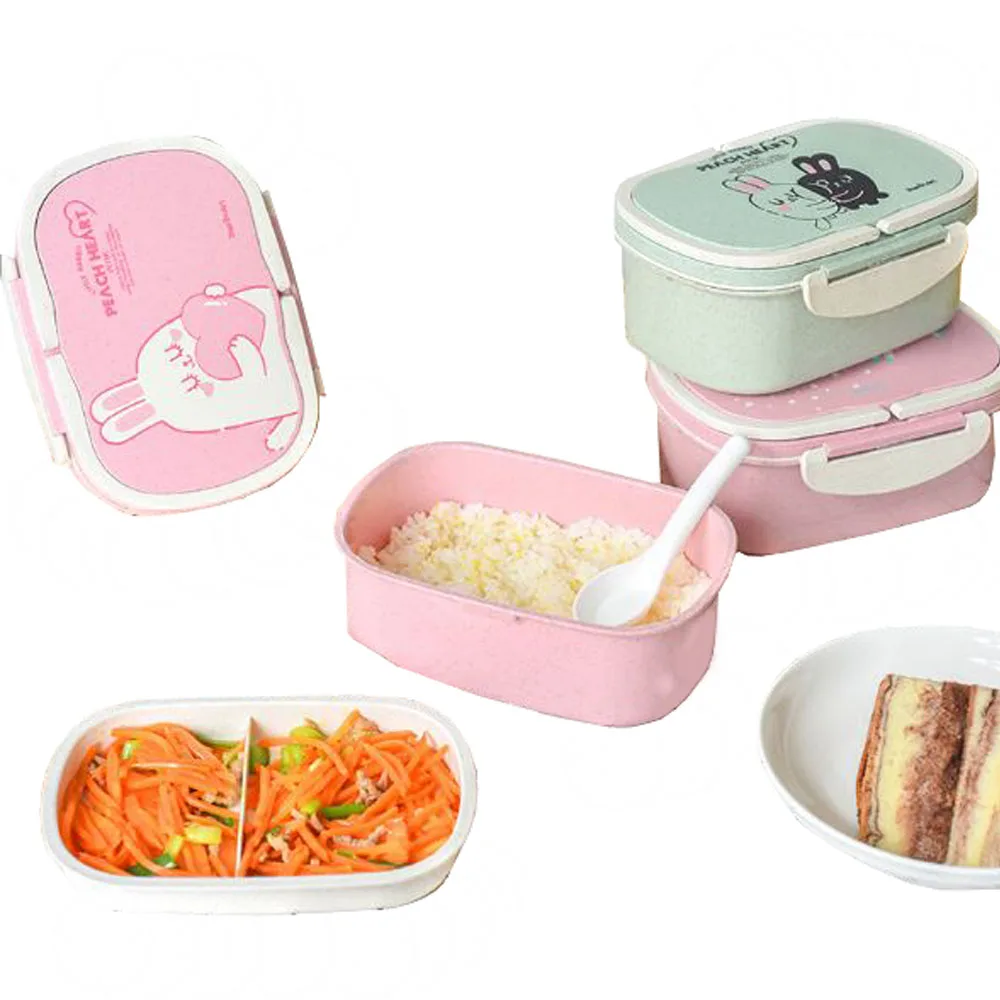Высокое качество экологичный Ланч-бокс для хранения еды Bento коробки 2 слоя ручка