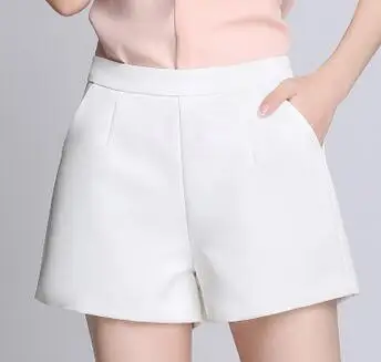 Универсальные черные повседневные шорты женские облегающие размера плюс с