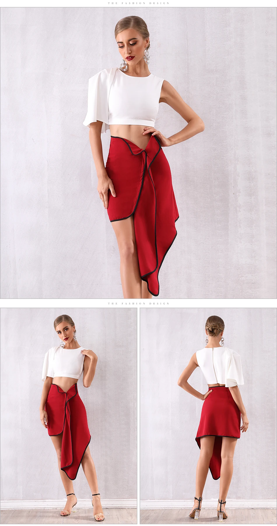 ADYCE новые летние женские бодикон наборы Vestido 2 двойка набор сексуальные оборки короткий рукав топ с кисточками вечернее платье в стиле знаменитостей