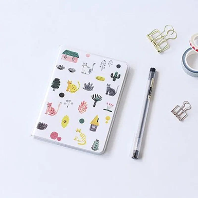 1 шт. A6 Kawaii PVC блокнот Bullet Journal Sketchbook милый дневник еженедельник блокнот офисные школьные канцелярские принадлежности 016033 - Цвет: Cat