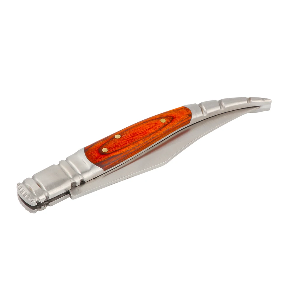 1 шт. складной нож для выживания на открытом воздухе с деревянной ручкой