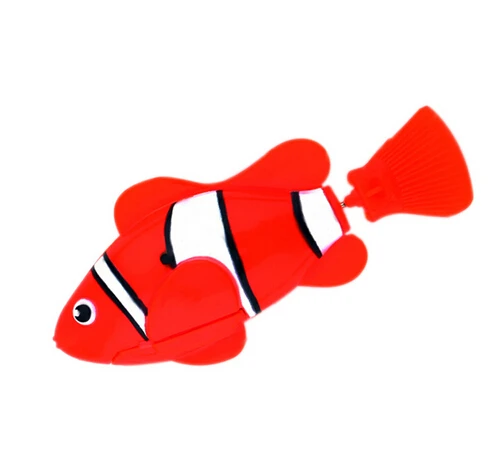 Игрушечная рыба с питанием от аккумулятора - Цвет: Clownfish Red