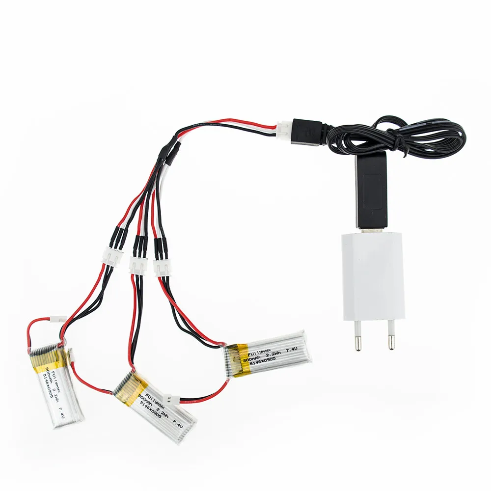WLtoys F959 3 шт./7 4 в 300 мАч 20C LiPo батарея и зарядное устройство RC Квадрокоптер Дрон