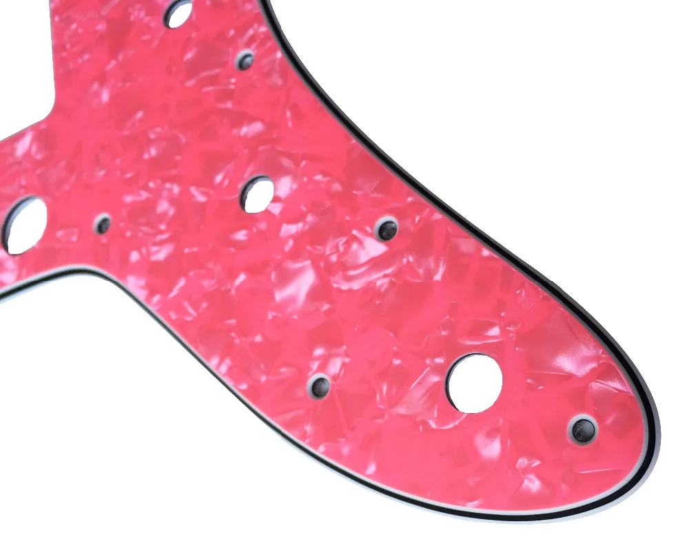 Pleroo Custom гитара pickgaurd Scratch Plate для японской Jazzmaster Гитара Pickguard 4 слоя розовый