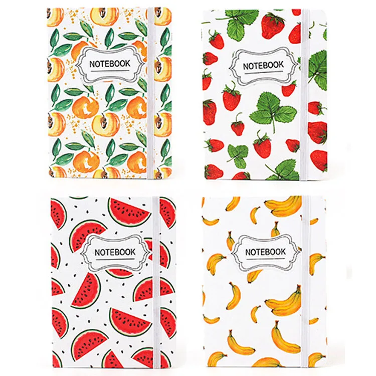 random 1 Design A 1 шт., A5a6a7, клубника, арбуз, банан, фрукты, милый блокнот,, планировщик, для детей, девочек - Цвет: random 1 Design A