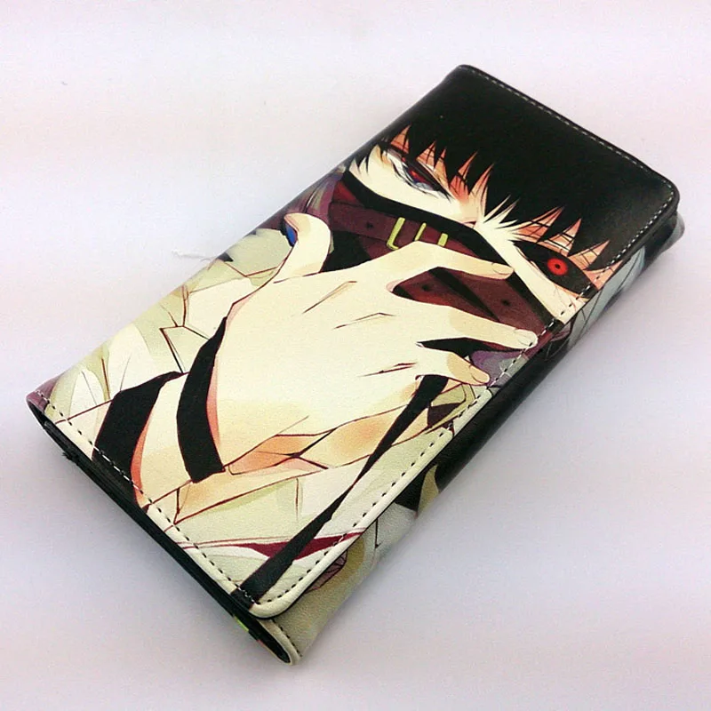 5 Аниме «Tokyo Ghoul» Длинные Для мужчин кошелек для косплея канеки кэна, держатель для карт, кошелек с застежкой на пуговицу - Цвет: 5