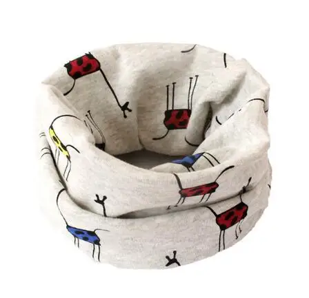 gray deer LIHFSI/Новинка года, весенне-осенний Детский шарф 40*20 см, детский хлопковый шарф для девочек и мальчиков, круглый шарф детский воротник, детский шейный шарф - Цвет: gray deer