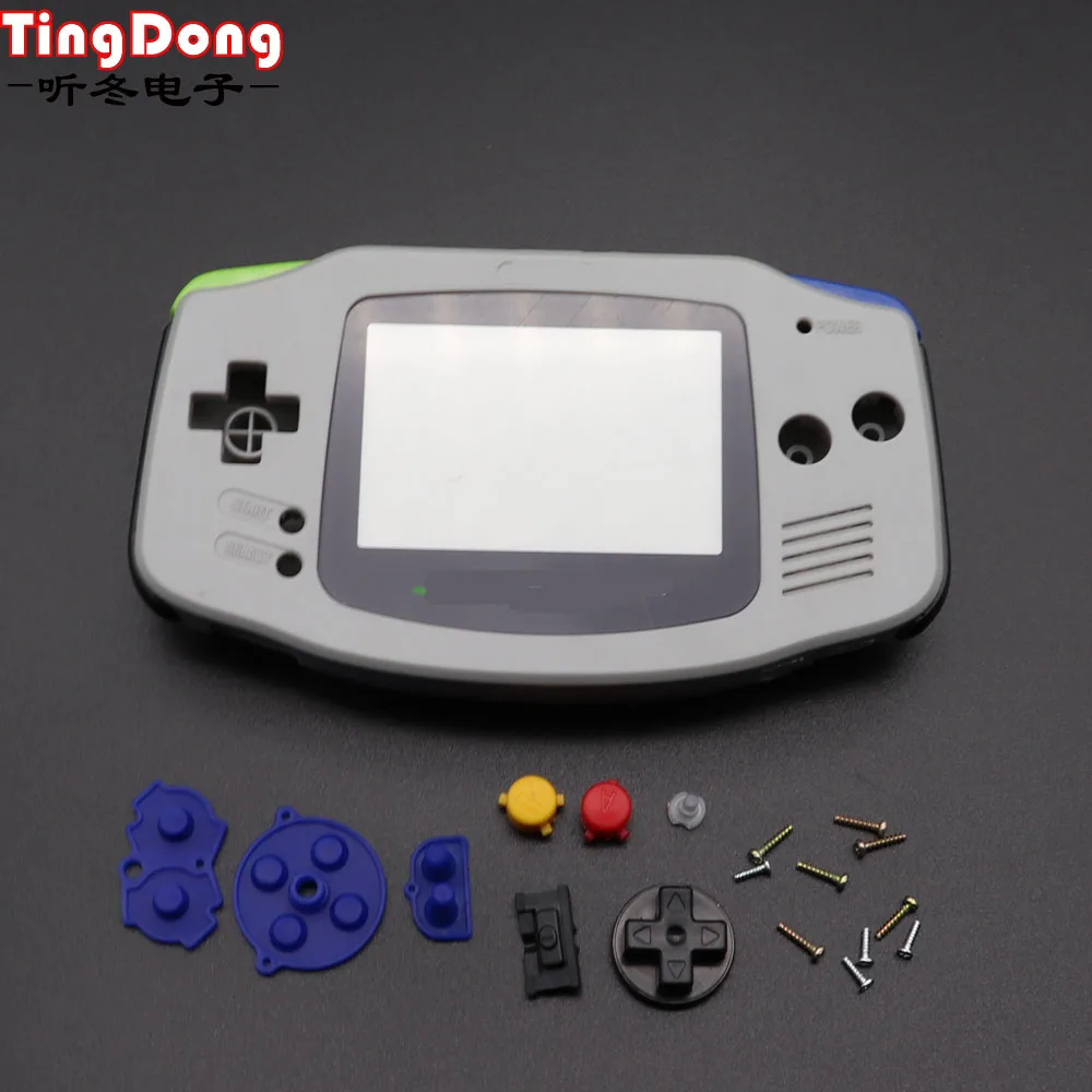 Серый цвет корпус Чехол Кожа Замена для Gameboy Advance GBA супер Ограниченная серия с